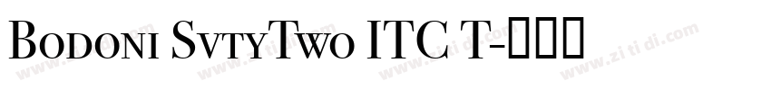 Bodoni SvtyTwo ITC T字体转换
